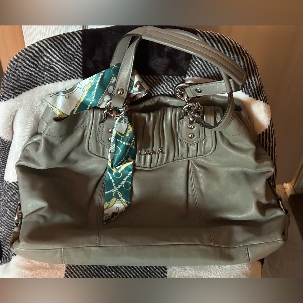 Coach Shoulder Bag with scarf